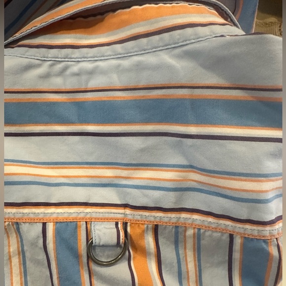 Vintage Tommy Hilfiger Y2K Women’s Pocketed Striped Button Up Size 12 - Picture 9 of 14